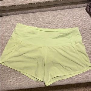 Lime green lulu lemon Shorts! Never worn no tags